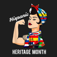 National Hispanic Heritage Month Woman Latin Culture Flags T Shirt Classic T-shirt | Artistshot