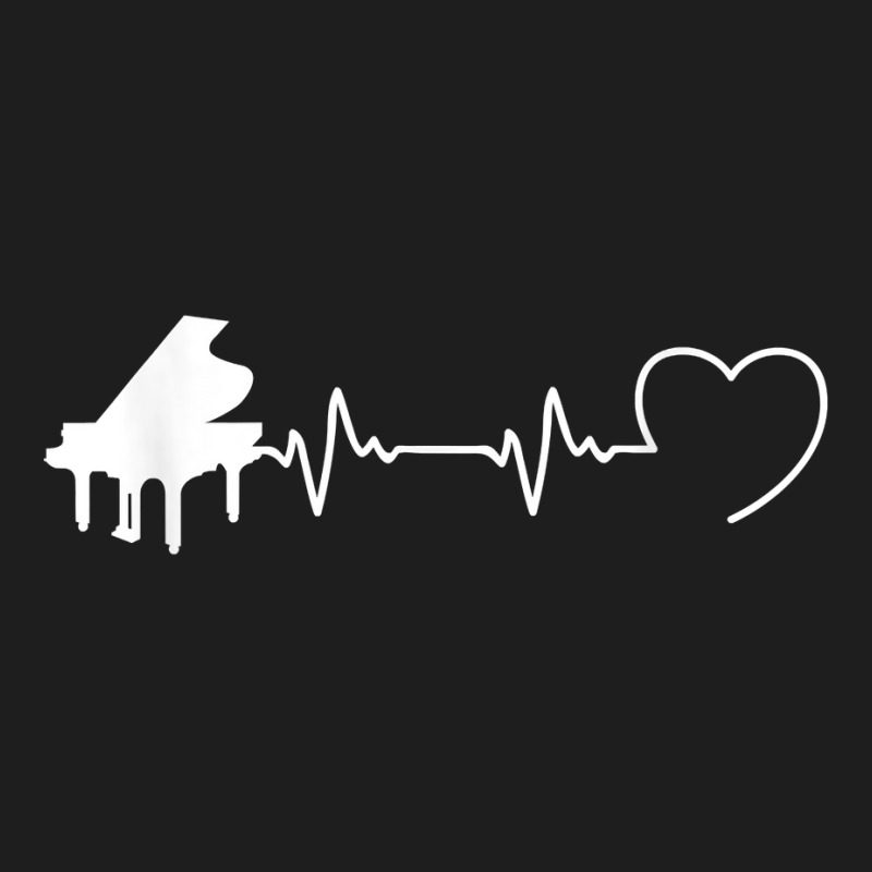 Piano Humour Pianist Heart Beat For Men T Shirt Classic T-shirt | Artistshot