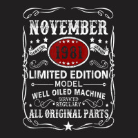 November 1981 Limited Edition Model Well Oiled Machine T-shirt | Artistshot