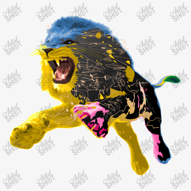 Lion Ladies Fitted T-Shirt by Zelko | Artistshot