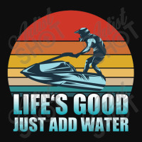 Jet Ski   Lifes Good Just Add Water Jet Ski Crop Top | Artistshot