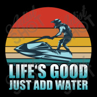 Jet Ski   Lifes Good Just Add Water Jet Ski Cropped Hoodie | Artistshot