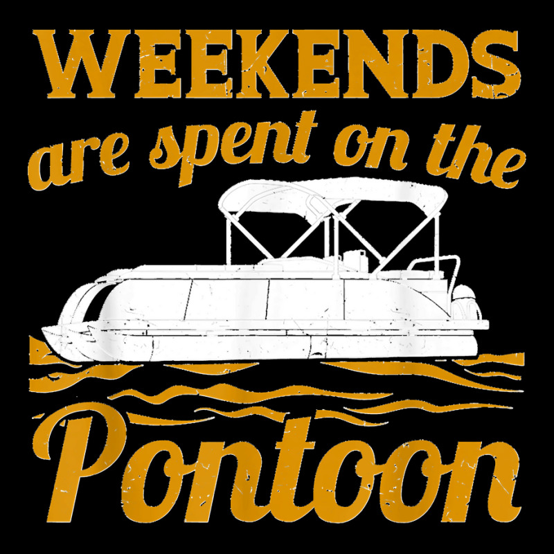 Pontoon Boat Captain Funny Weekends On The Pontoon T Shirt V-neck Tee | Artistshot