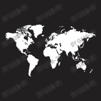 World Map White T-shirt | Artistshot