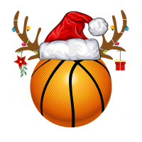 Funny Basketball Reindeer Santa Hat Christmas Holiday Gifts Sticker | Artistshot