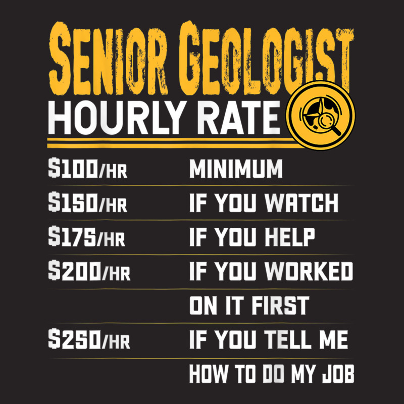 Senior Geologist Hourly Rate   Funny Geology Geologist Vintage Cap by Short | Artistshot