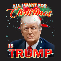 Trump 2024 I Want Trump This Christmas T-shirt | Artistshot