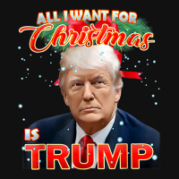 Trump 2024 I Want Trump This Christmas Silver Rectangle Keychain | Artistshot