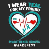 I Wear Teal For My Friend Myasthenia Gravis Awareness Premium T Shirt Printed Hat | Artistshot