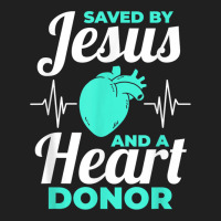 Saved By Jesus And A Heart Donor Organ Donation Awareness Ladies Polo Shirt | Artistshot