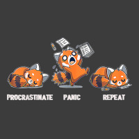 Procrastinate Panic Repeat Shirt Daily Distressed Red Pandas T Shirt Men's Polo Shirt | Artistshot