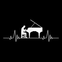 Funny Piano Heartbeat Keyboard For Pianist & Piano Players T Shirt Long Sleeve Shirts | Artistshot