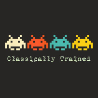 Classically Trained   80s Retro Alien Invaders Space Gamer T Shirt Ladies Fitted T-shirt | Artistshot