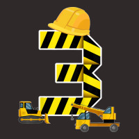 Kids 3rd Birthday Boy Construction Worker Construction Site T Shirt Co Racerback Tank | Artistshot