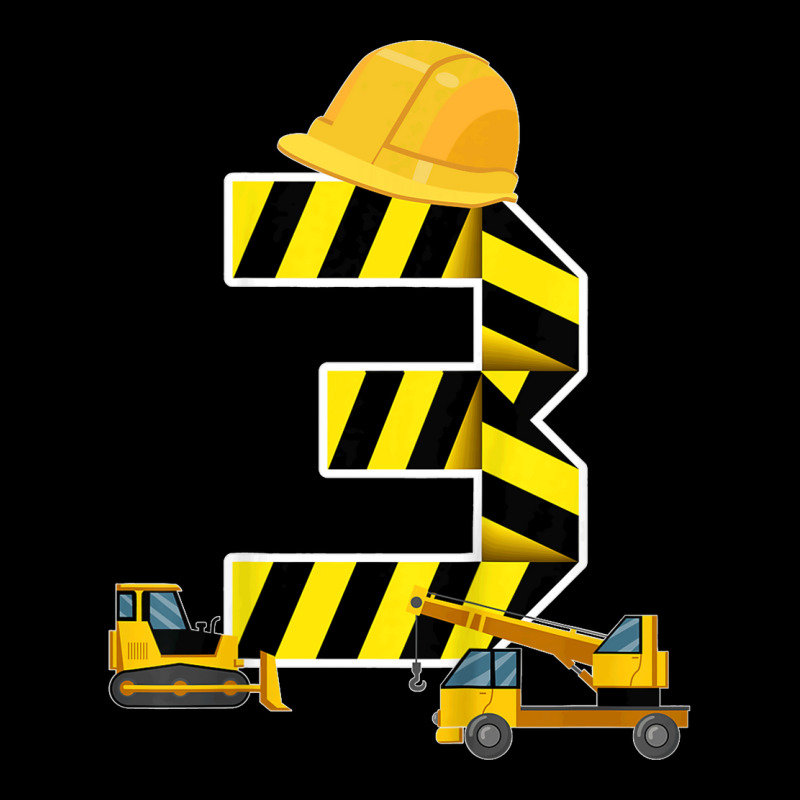 Kids 3rd Birthday Boy Construction Worker Construction Site T Shirt Co Legging by JillMarie | Artistshot