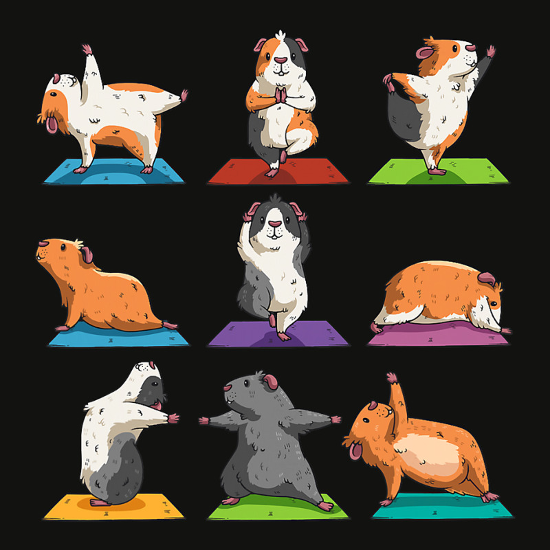 Guinea Pig Yoga Position Workout Gift Scorecard Crop Tee by AuturoMedero | Artistshot