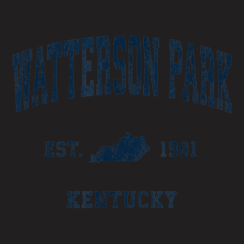 Watterson Park Kentucky Ky Vintage Athletic Navy Sports Desi T-shirt | Artistshot