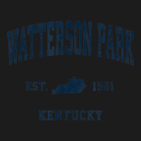 Watterson Park Kentucky Ky Vintage Athletic Navy Sports Desi Hoodie & Jogger Set | Artistshot