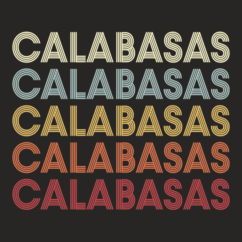 Calabasas California Calabasas Ca Retro Vintage Text Long Sleeve T Shi Ladies Fitted T-Shirt by cm-arts | Artistshot