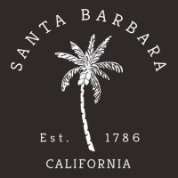 Retro Cool Santa Barbara California Palm Tree Novelty New Year Racerback Tank | Artistshot