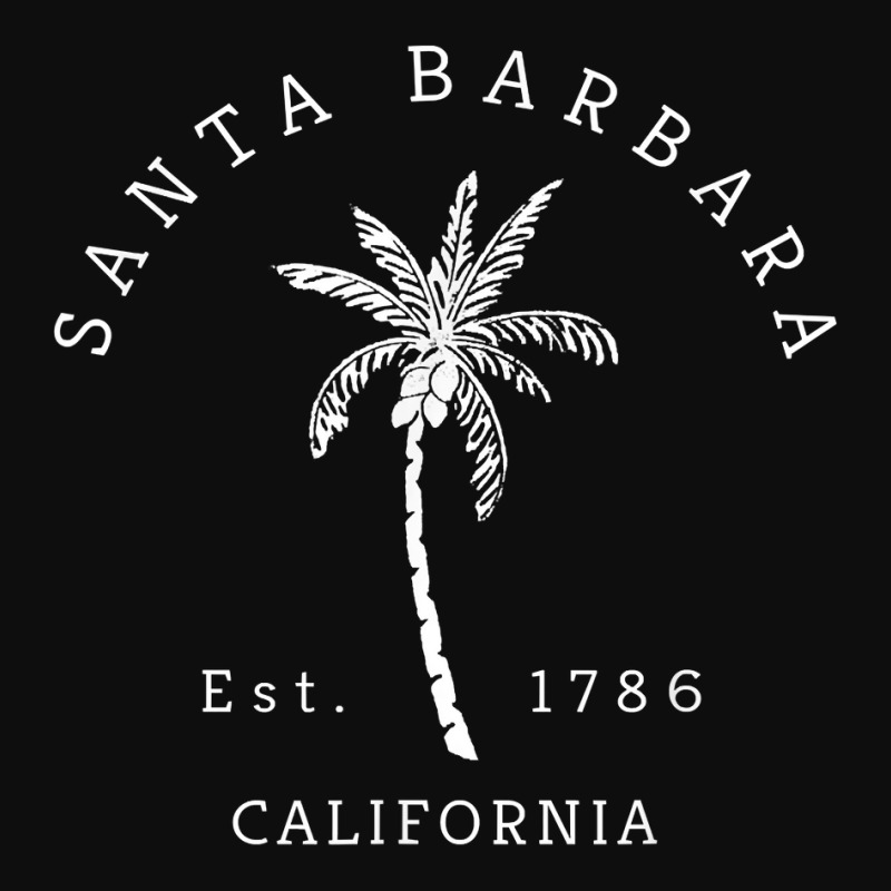 Retro Cool Santa Barbara California Palm Tree Novelty New Year Crop Top by ElsieLynne | Artistshot