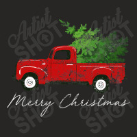 Vintage Wagon Christmas   Tree On Car Xmas Vacation Ladies Fitted T-shirt | Artistshot