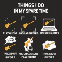 Epiphone Guitar Tee Guitar Things I Do In My Spare Time T Shirt Ladies Fitted T-shirt | Artistshot