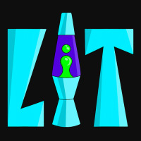 Lit Lava Lamp Drippy Retro 80's 90's Graffiti Crop Top | Artistshot