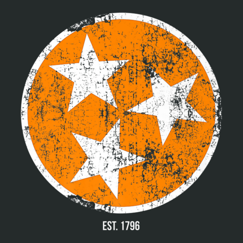 Tennessee Shirt State Flag Orange & White Vintage Est. 1796 Women's Triblend Scoop T-shirt by cm-arts | Artistshot