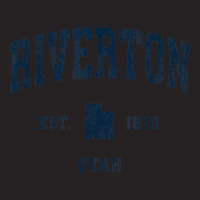 Riverton Utah Ut Vintage Athletic Navy Sports Design Vintage Cap | Artistshot