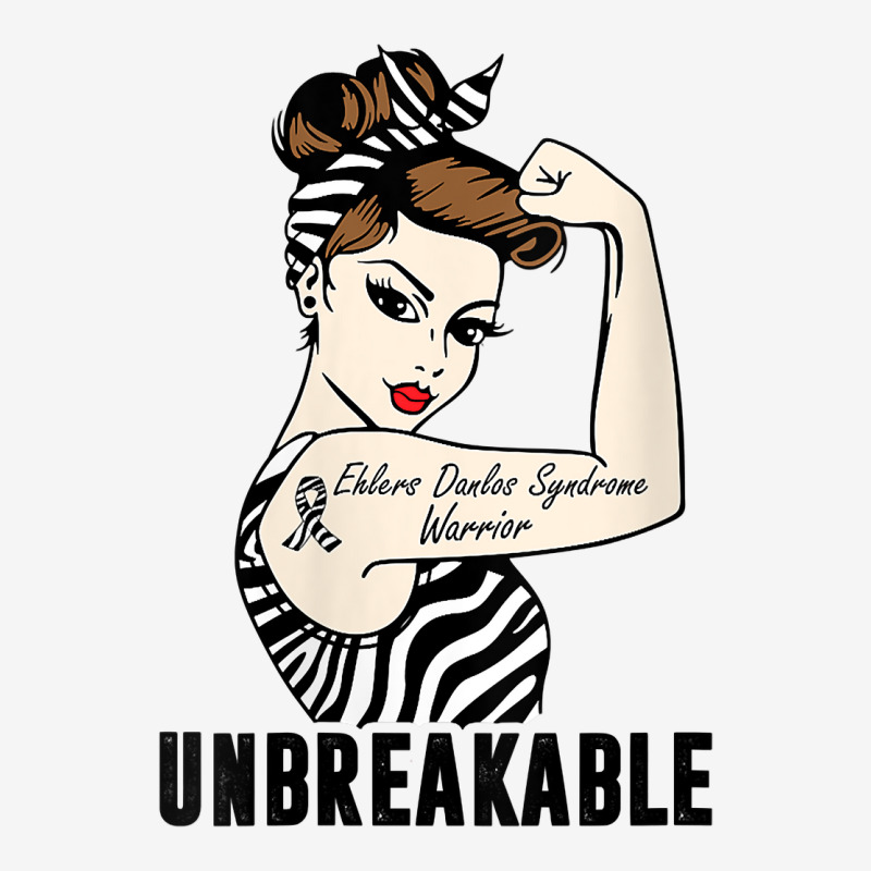 Womens Ehlers Danlos Syndrome Warrior Unbreakable Strong Woman V Neck Adjustable Cap | Artistshot