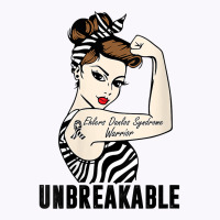 Womens Ehlers Danlos Syndrome Warrior Unbreakable Strong Woman V Neck Tank Top | Artistshot