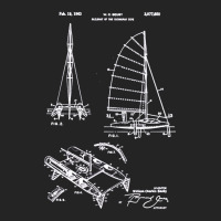 Catamaran Sailboat Patent, Catamaran, Sailboat Patent, Catamaran Sailb 3/4 Sleeve Shirt | Artistshot