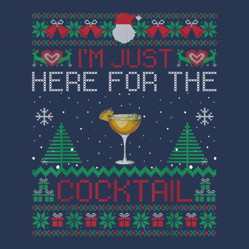 Sidecar Cocktail Christmas Sweater Sidecar Ugly Xmas Men Denim Jacket by Queenie | Artistshot