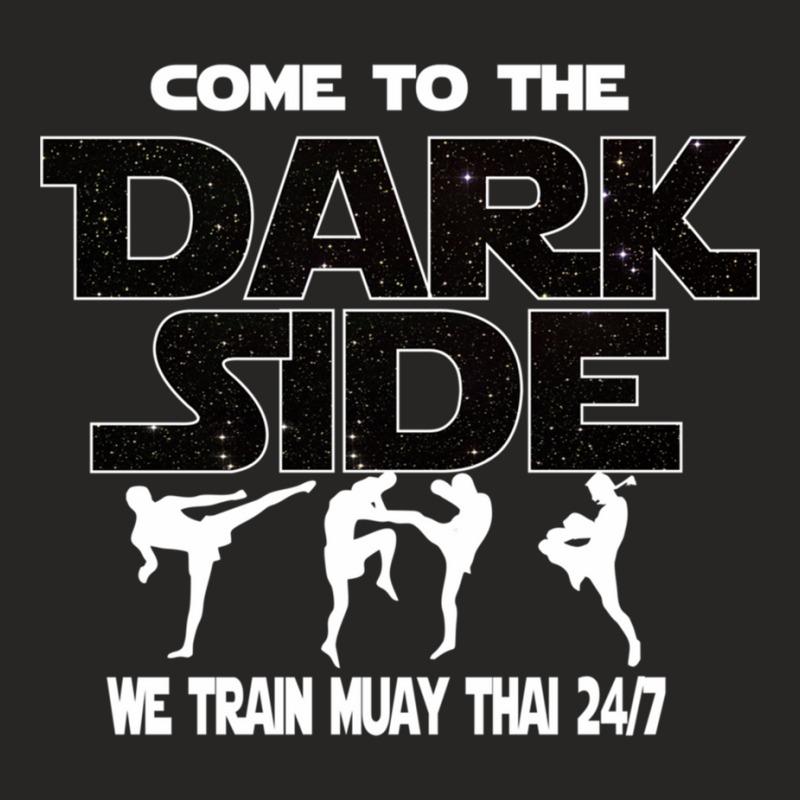 Muay Thai  - Come To The Dark Side - Martial Artist Gift Ladies Fitted T-Shirt by cm-arts | Artistshot