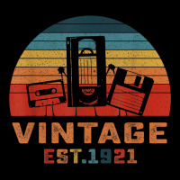 Vintage Est 1921 Cassette Tape Floppy Disk 101th Birthday V-neck Tee | Artistshot