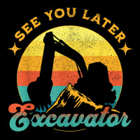 See You Later Excavator Retro Boy Kids Fleece Short | Artistshot