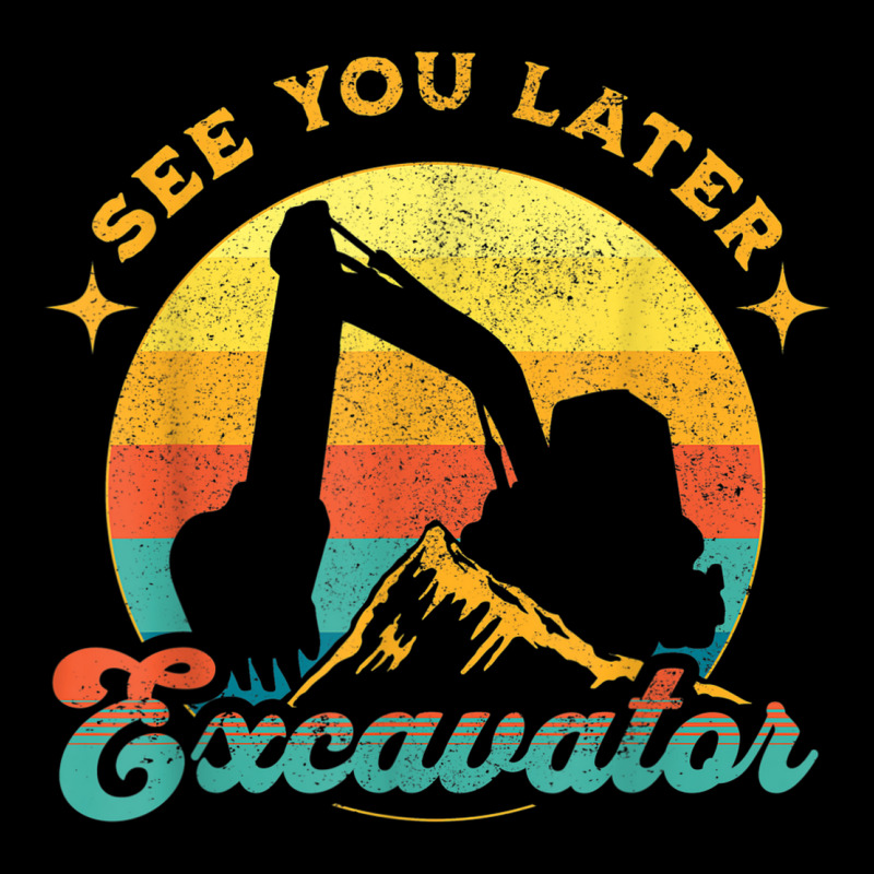 See You Later Excavator Retro Boy Kids Fleece Short | Artistshot