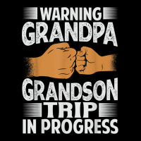 Warning Grandpa Grandson Trip In Progress   Trip With Granny Adjustable Cap | Artistshot