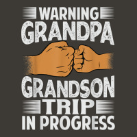 Warning Grandpa Grandson Trip In Progress   Trip With Granny Bucket Hat | Artistshot