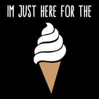 I'm Just Here For The Ice Cream Meme Cute Vanilla Soft Serve Adjustable Cap | Artistshot