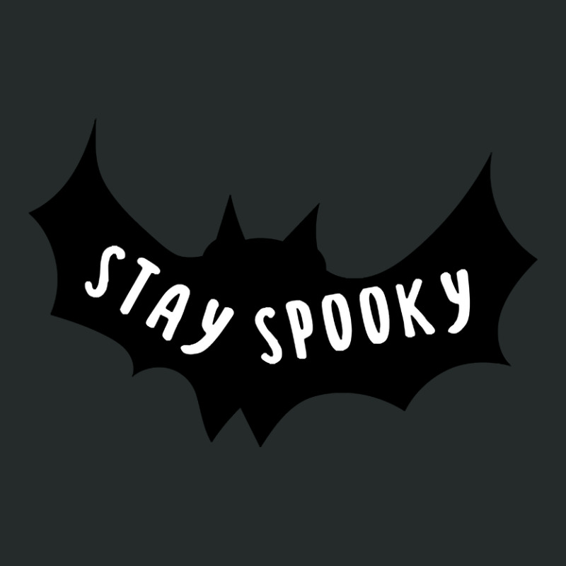 Stay Spooky Bat Cool Happy Halloween Gift Women's Triblend Scoop T-shirt by Crowley Tidwell | Artistshot