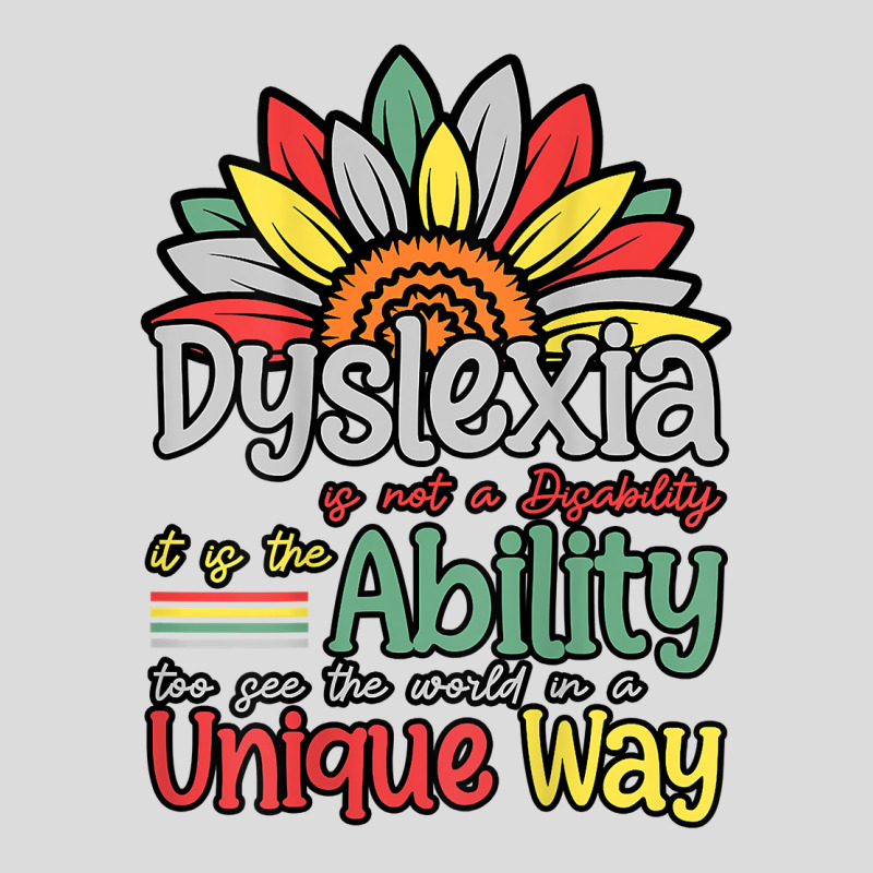 Dyslexia Is Not Disability Dyslexia Awareness Silver Ribbon T Shirt Men's Polo Shirt by cm-arts | Artistshot