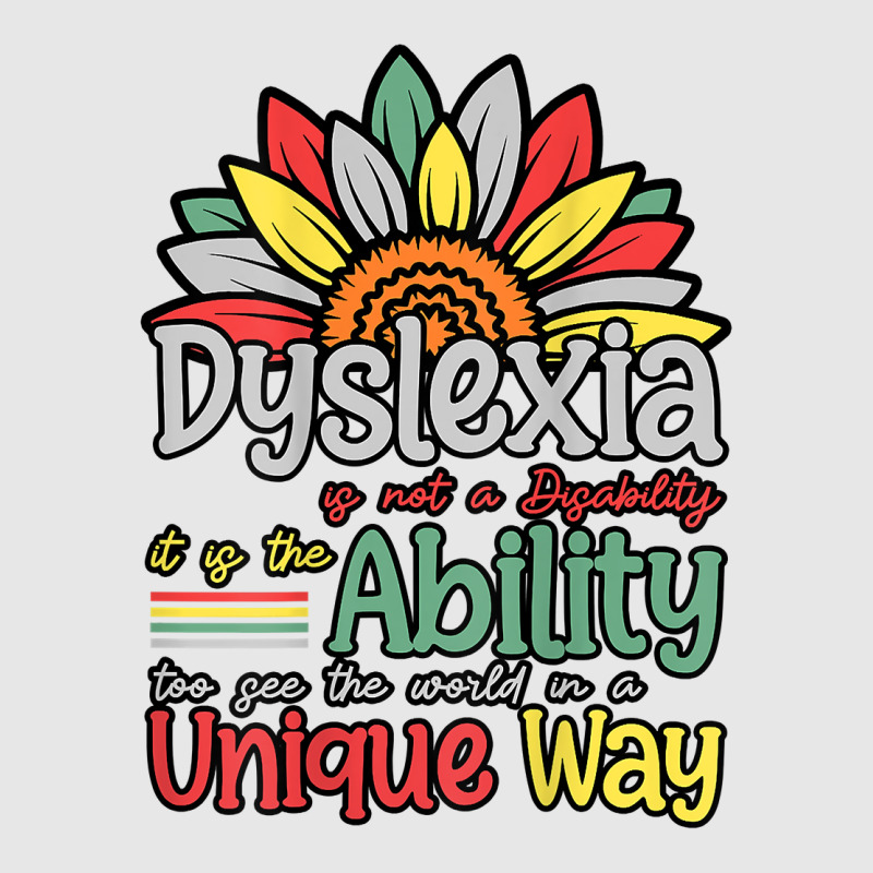 Dyslexia Is Not Disability Dyslexia Awareness Silver Ribbon T Shirt Unisex Jogger by cm-arts | Artistshot