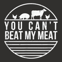 You Can_t Beat My Meat Funny Bbq Grilling Smoking Champion Hoodie | Artistshot