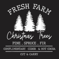 Vintage Truck Carry Pine Women Fresh Farm Christmas Trees T-shirt | Artistshot