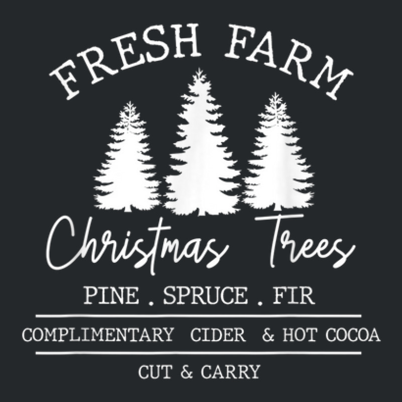 Vintage Truck Carry Pine Women Fresh Farm Christmas Trees Crewneck Sweatshirt | Artistshot