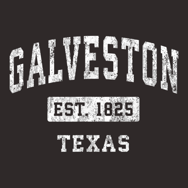 Galveston Texas Tx Vintage Established Sports Design T Shirt Racerback Tank by mantewipuortog | Artistshot