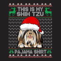 This Is My Christmas Pajama Shirt Shih Tzu Santa T-shirt | Artistshot