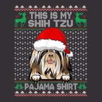 This Is My Christmas Pajama Shirt Shih Tzu Santa Vintage Short | Artistshot